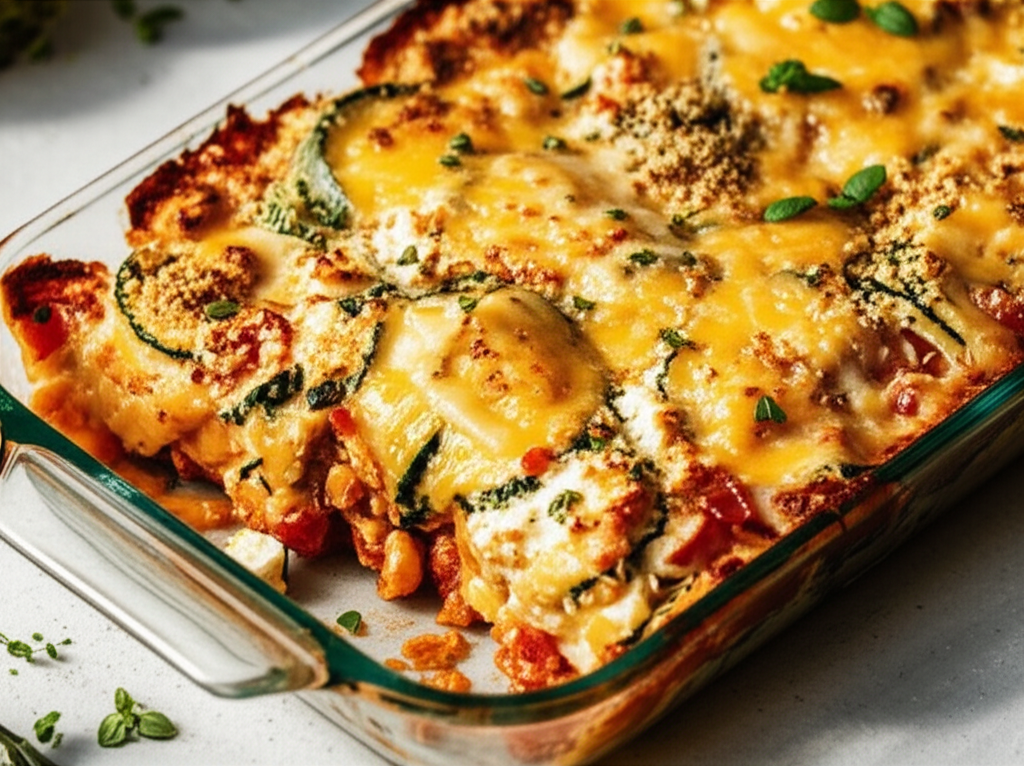 4 Cheese Zucchini Bake image