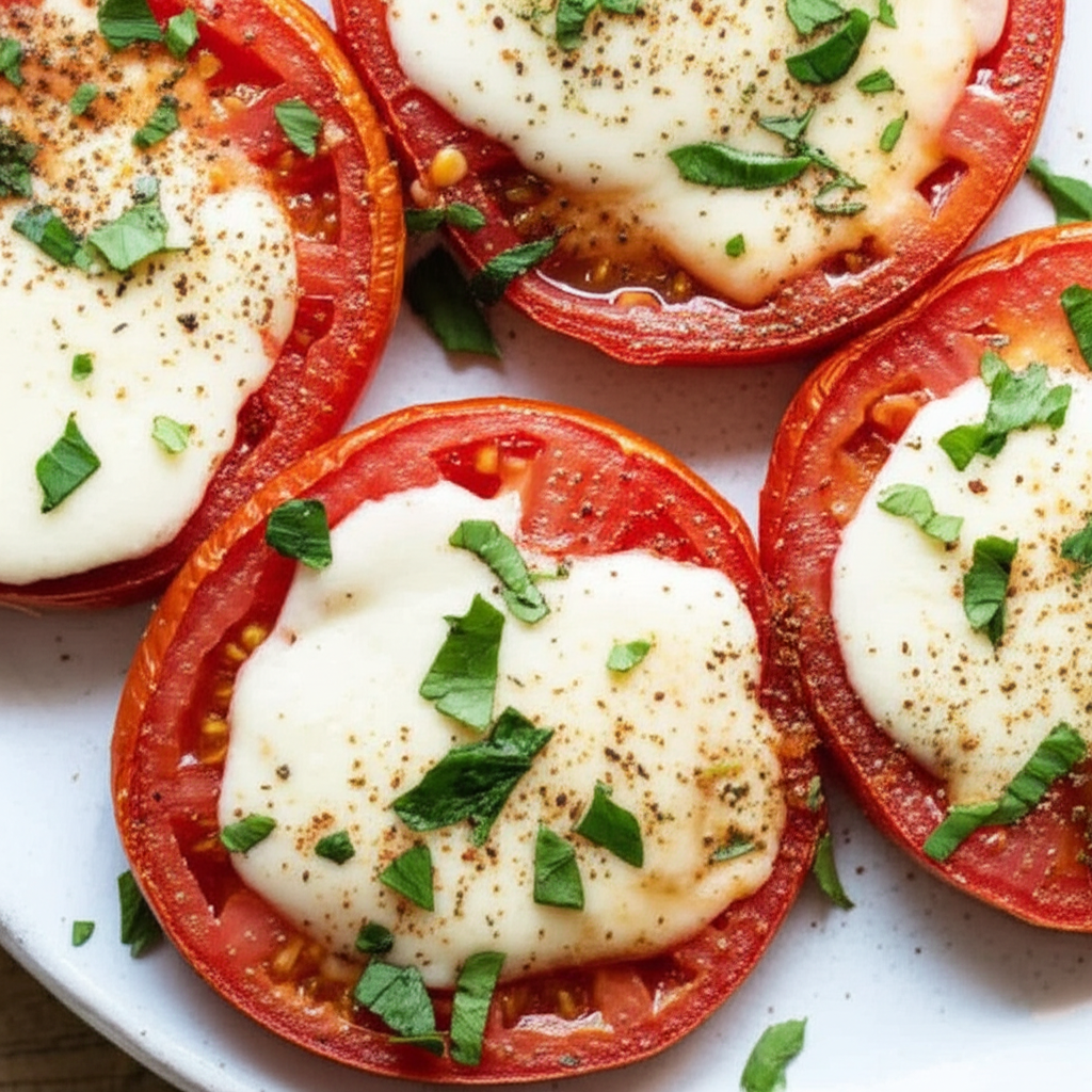 Baked Parmesan Tomato Slices image