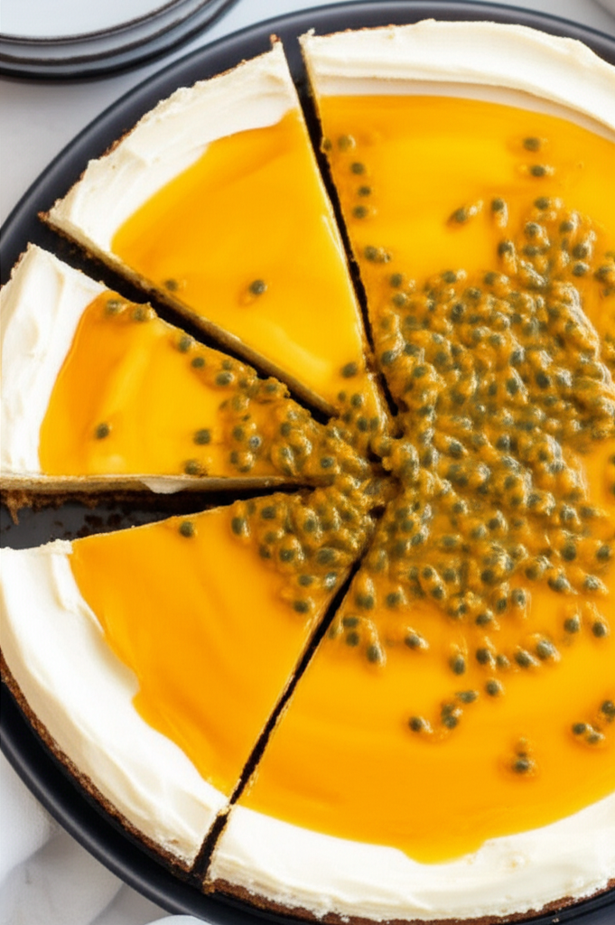 Baked Passionfruit Cheesecake image