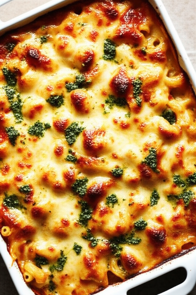 Baked Pasta Cheese With Tomatoes image