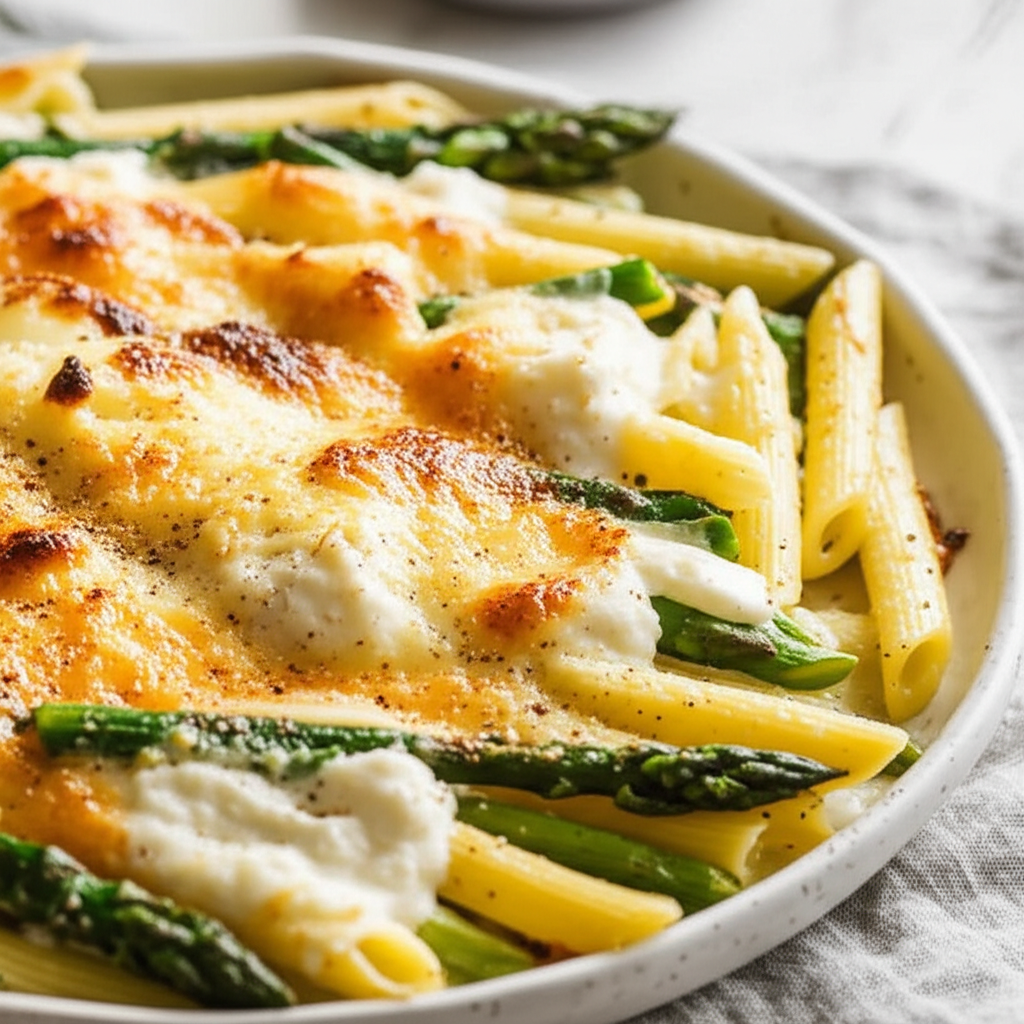 Baked Pasta With Asparagus Pasta Al Forno Con Asparagi image