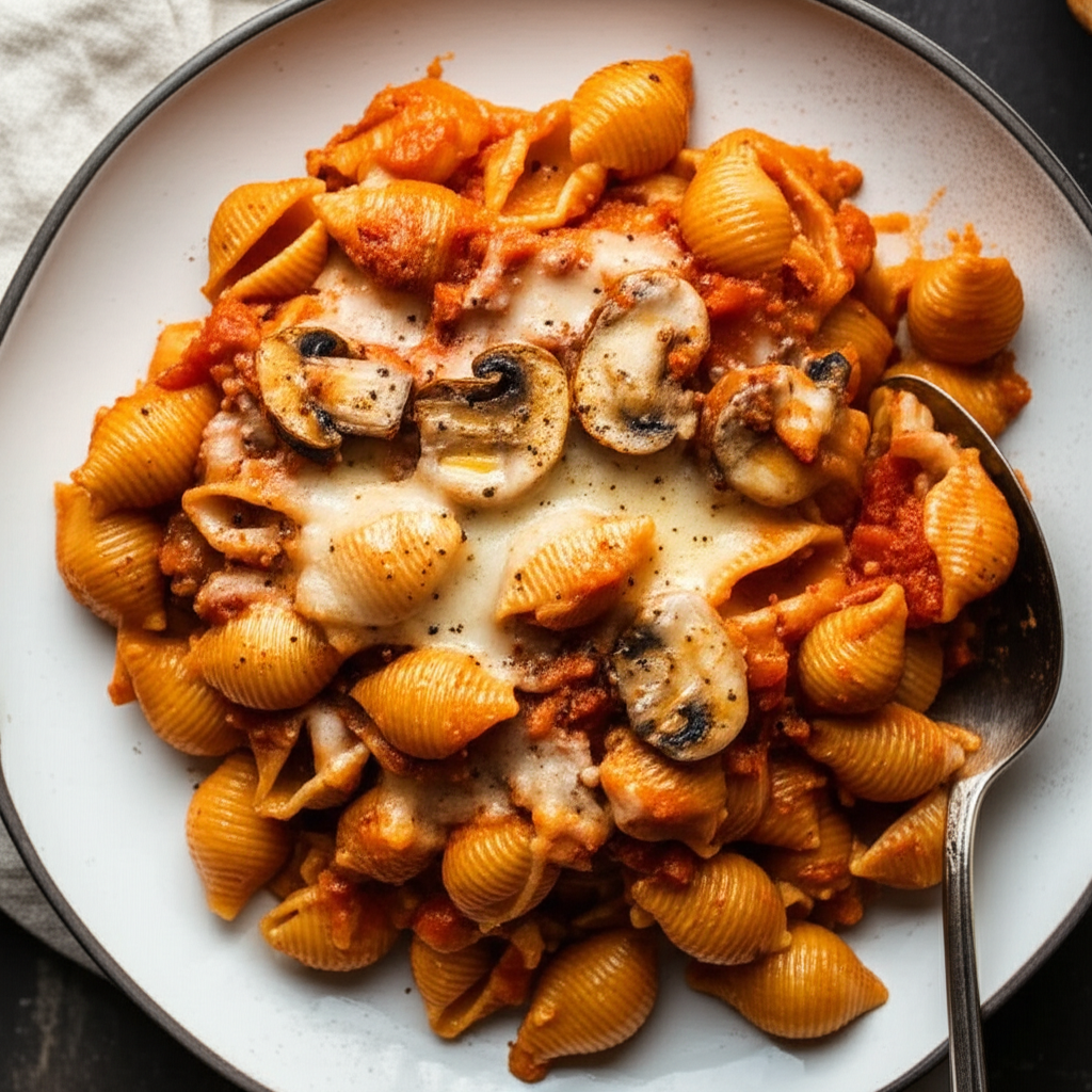 Baked Pasta With Tofu Cheese Vegan image