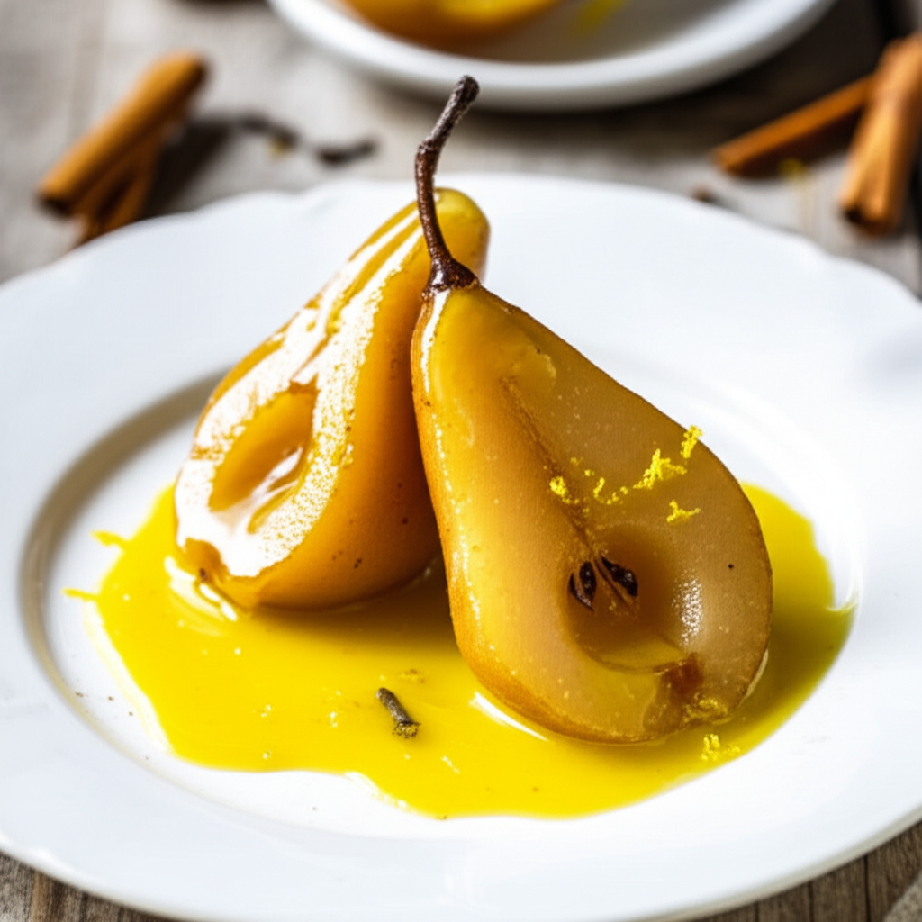 Baked Pears With Lemon Sauce image