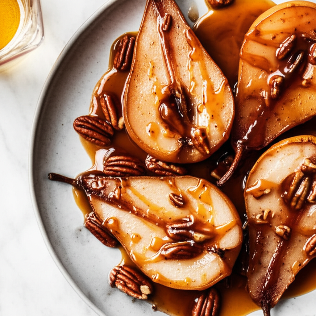 Baked Pears With Maple Nut Sauce image