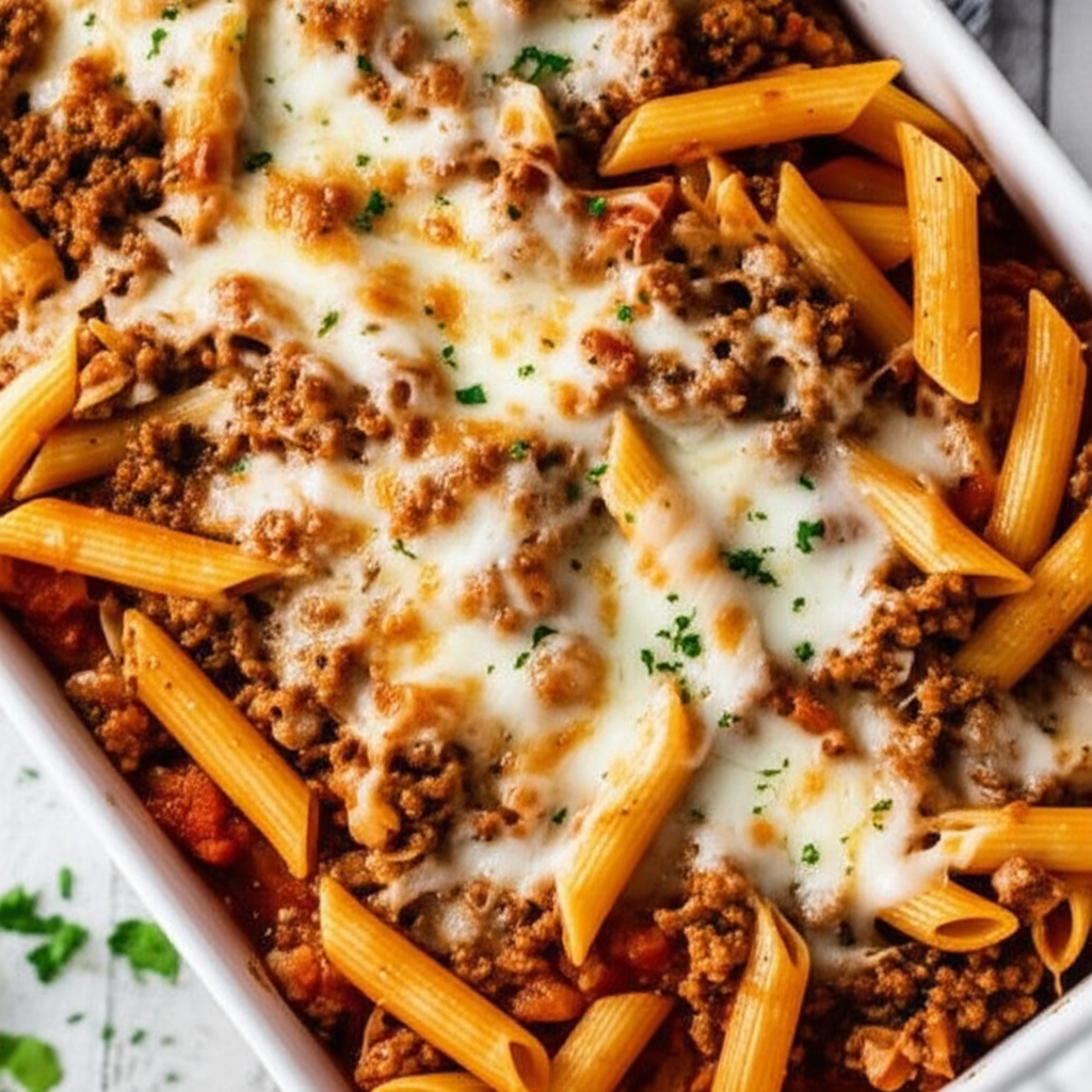 Baked Penne Bolognese Casserole image