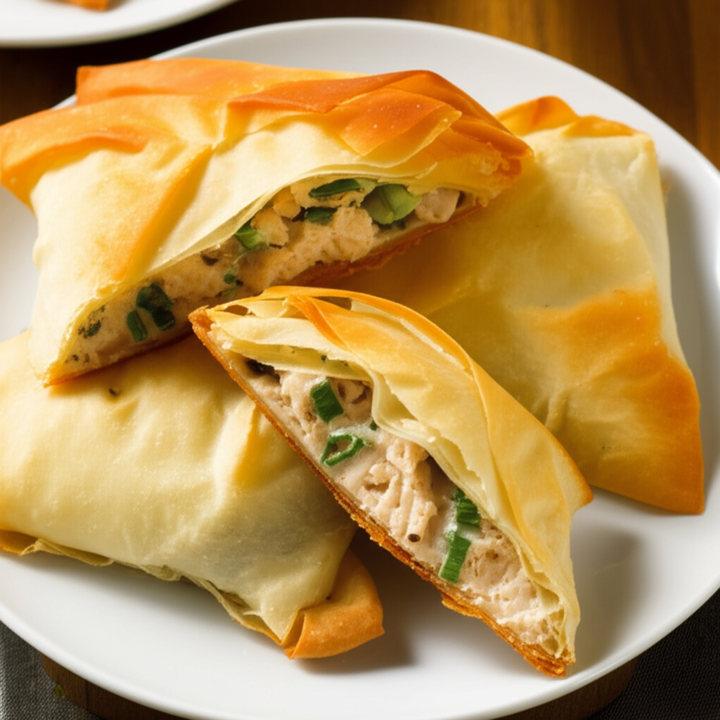 Baked Phyllo Chicken Packets image
