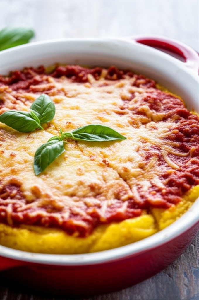 Baked Polenta With A Tomato Sauce image