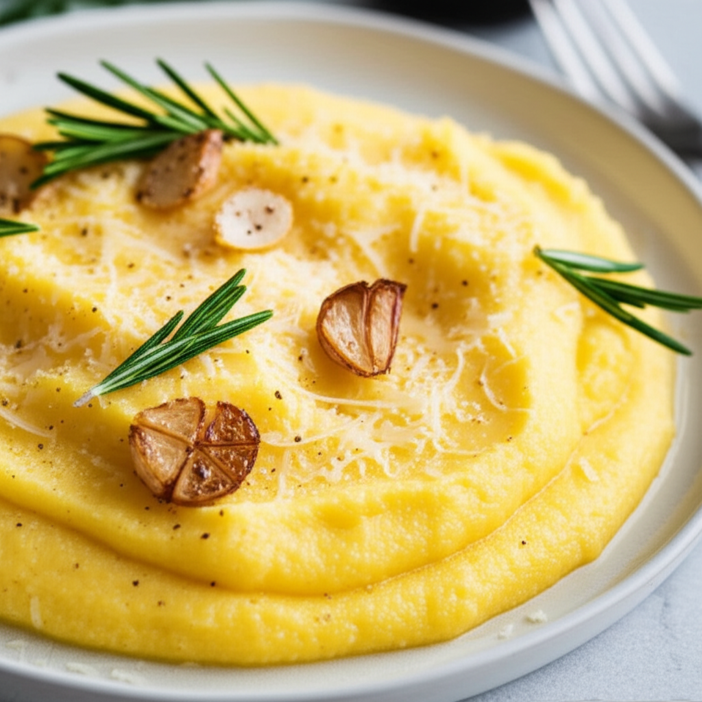 Baked Polenta With Garlic image