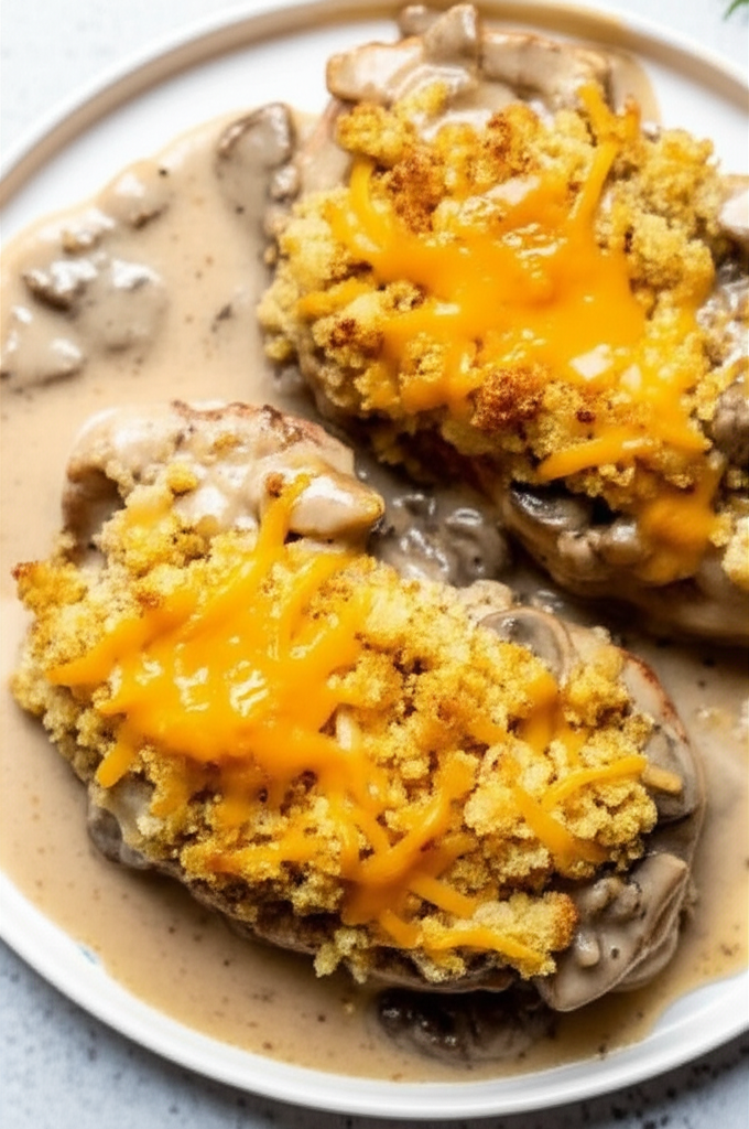 Baked Pork Chops With Dressing image