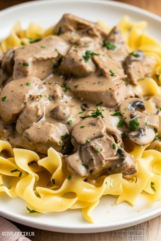 Baked Pork Stroganoff image