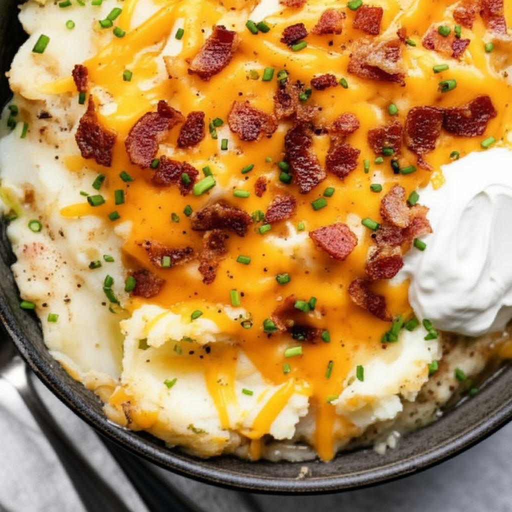 Baked Potato Mashed Potatoes image
