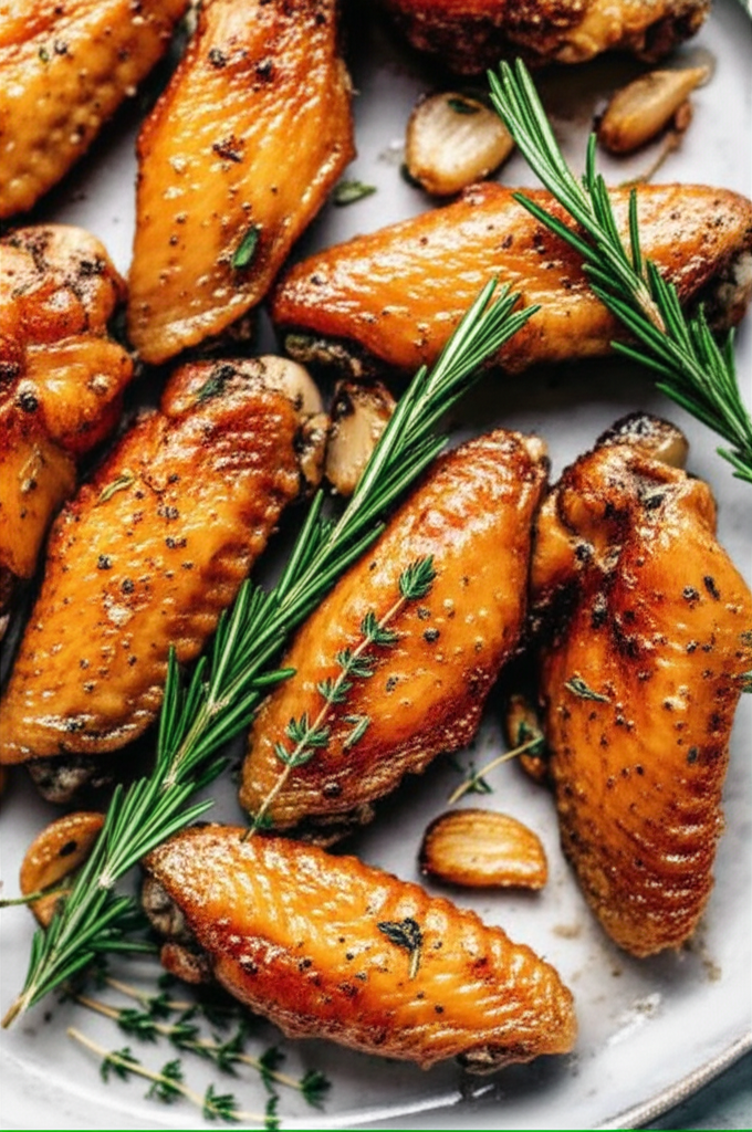 40 Clove Garlic Chicken Wings image