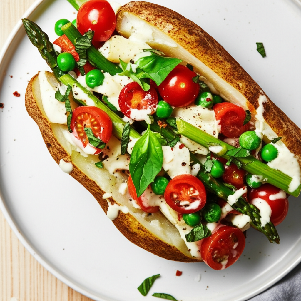 Baked Potatoes Primavera image