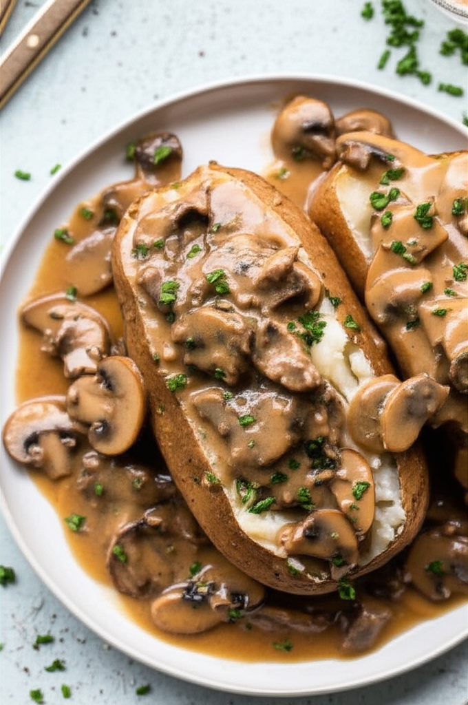 Baked Potatoes Stroganoff image