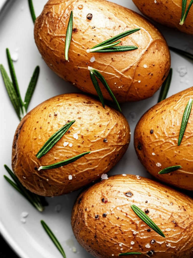 Baked Potatoes With Sea Salt And Rosemary image