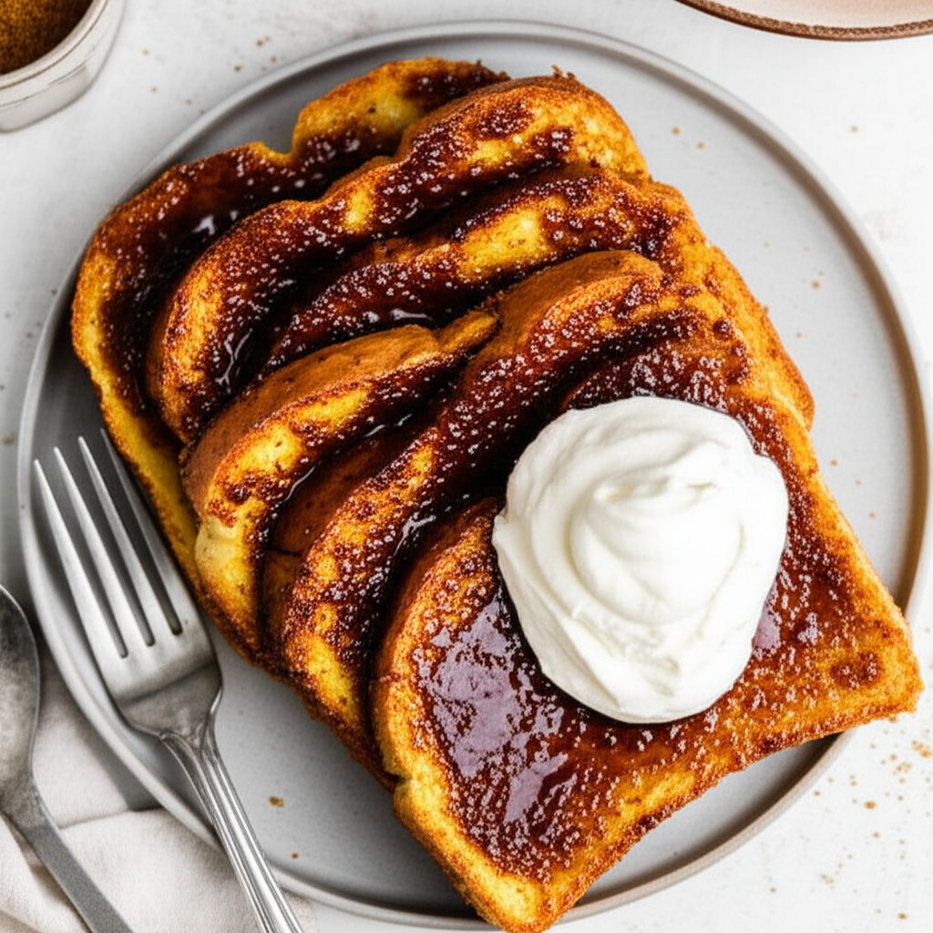 Baked Pumpkin Brulee French Toast image