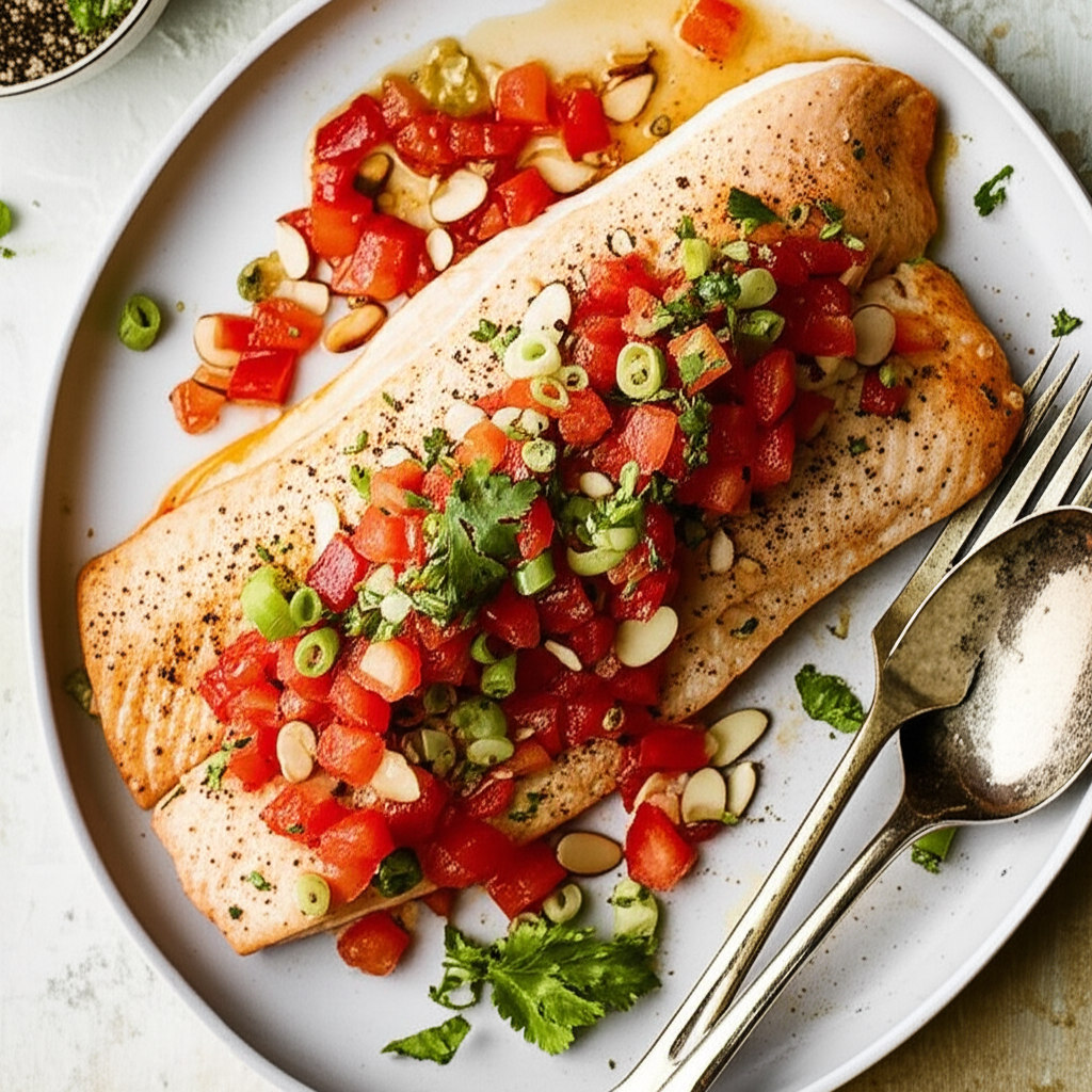 Baked Red Snapper With Citrus Tomato Topping image