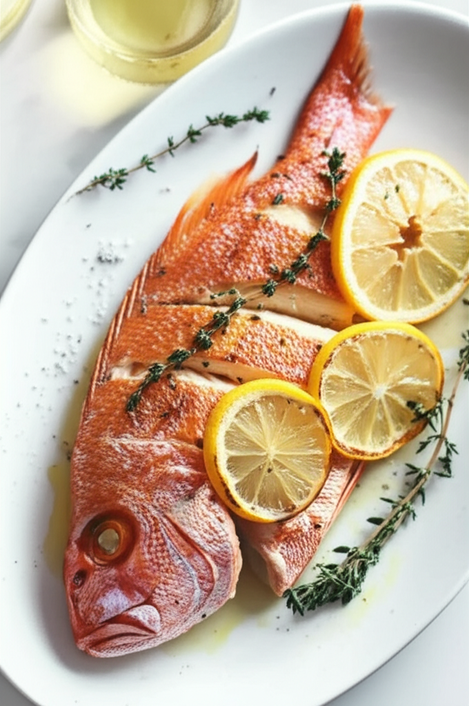 Baked Red Snapper Greece image