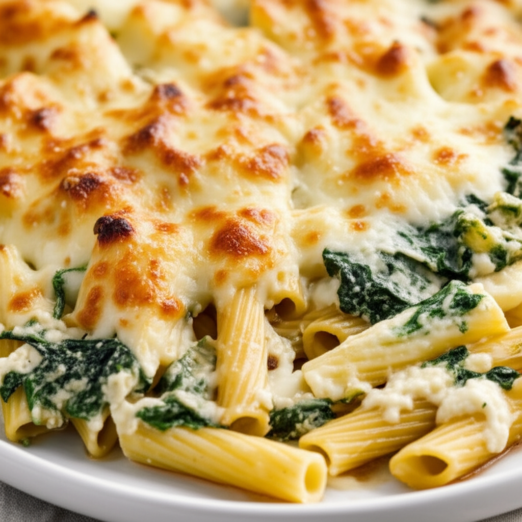 Baked Ricotta And Spinach Rigatoni image