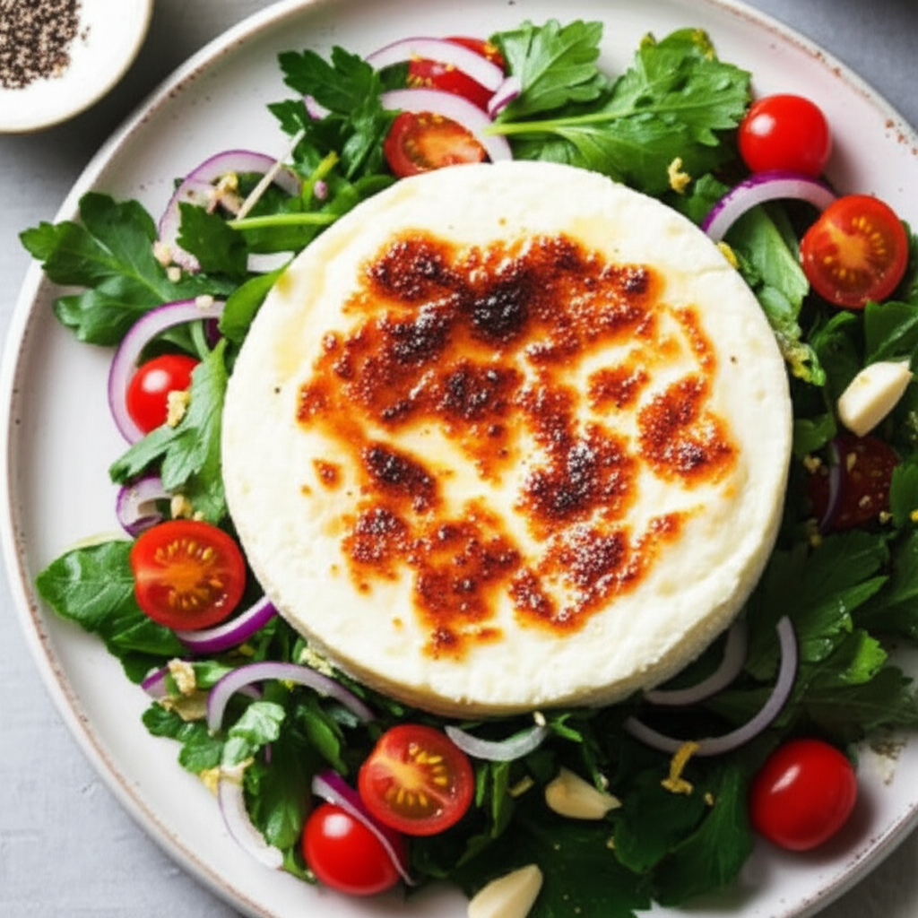Baked Ricotta With Italian Parsley Salad image