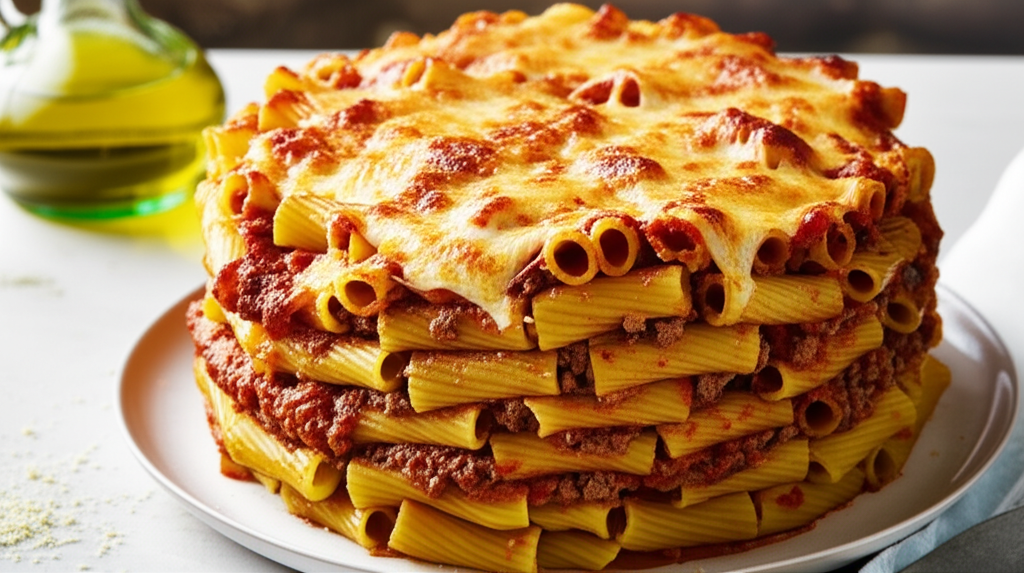 Baked Rigatoni Cake image
