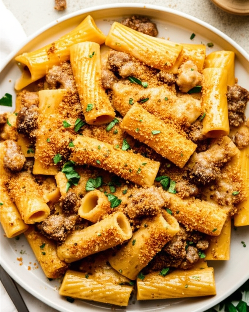 Baked Rigatoni With Four Cheeses image