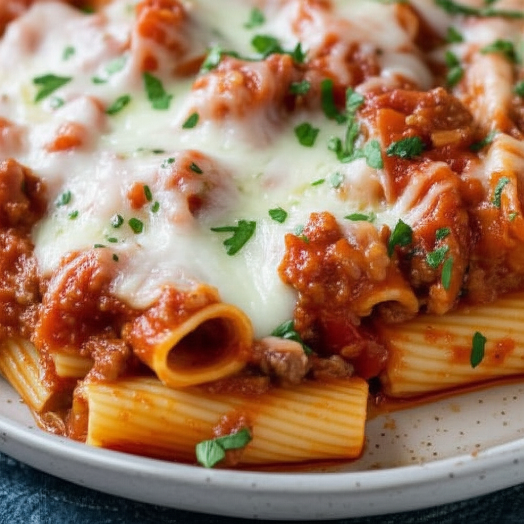 Baked Rigatoni With Meat Sauce image