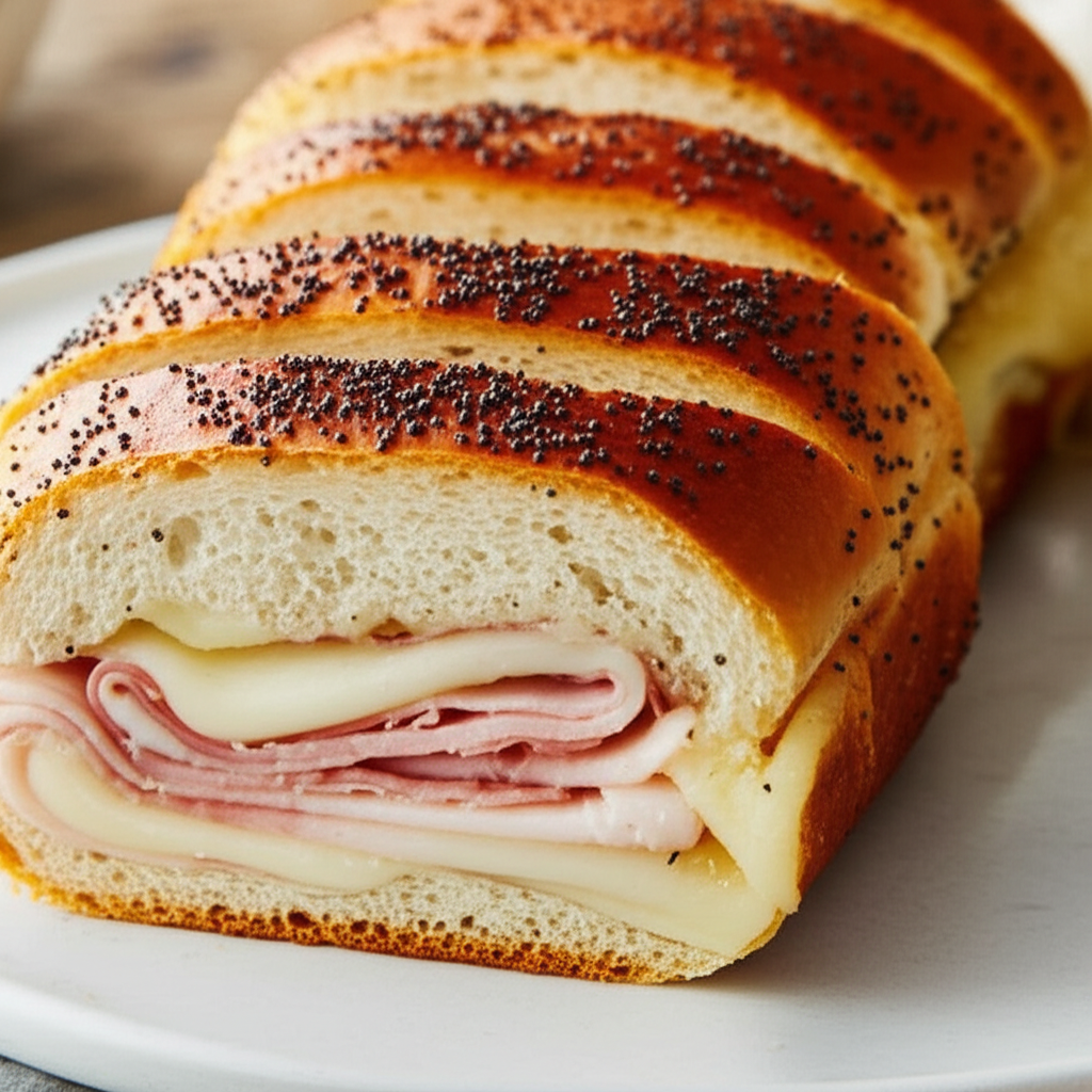 Baked Rolled Sub Sandwich image