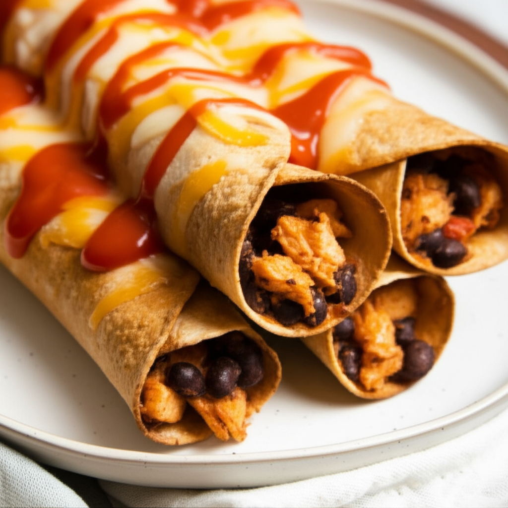 Baked Rolled Tacos image