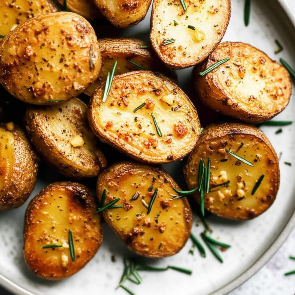 Baked Rosemary Garlic Potatoes image
