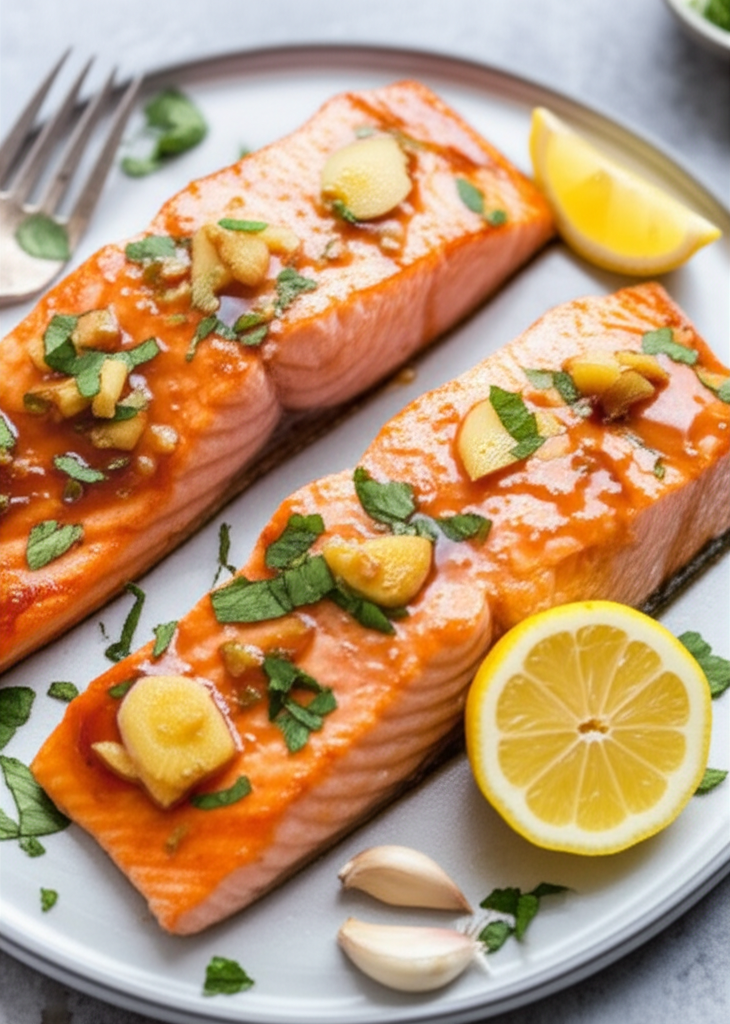 Baked Salmon And Ginger image