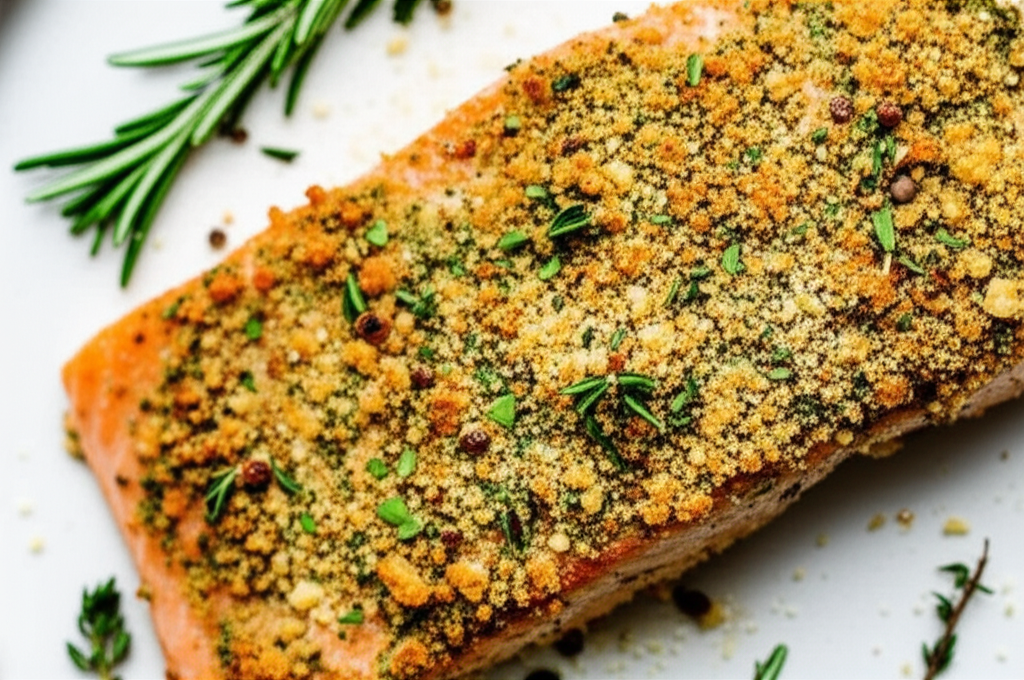 Baked Salmon With Herbs image