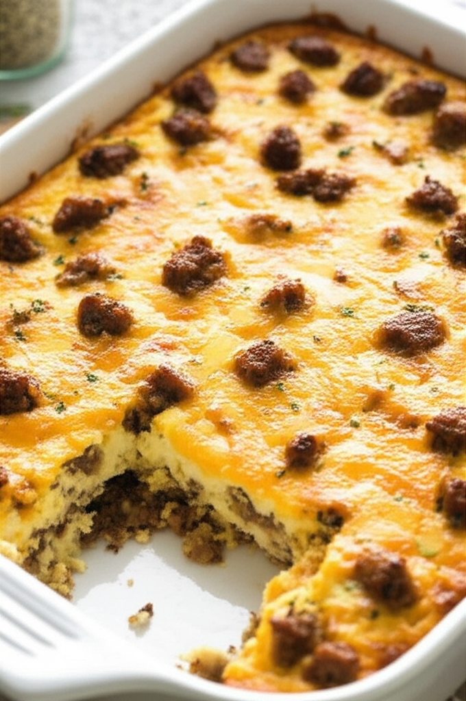 Overnight Egg Sausage Bake image