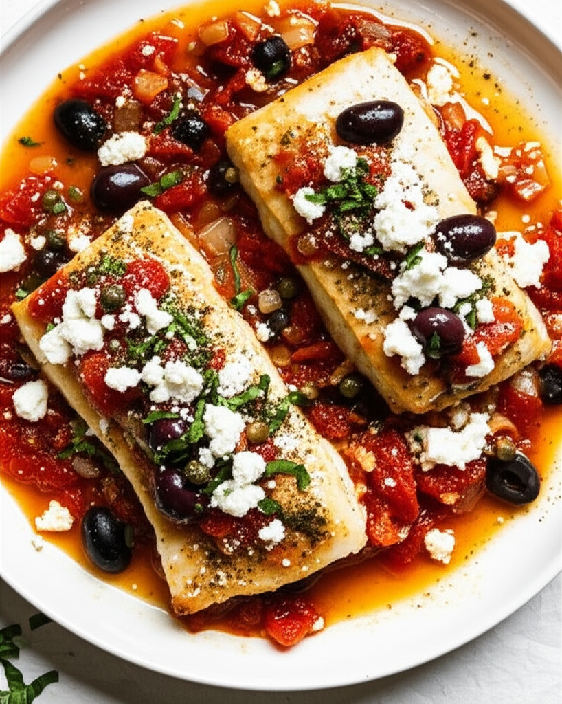 Baked Scrod Provencale image
