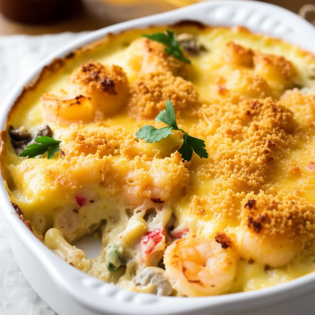 Baked Seafood Au Gratin image