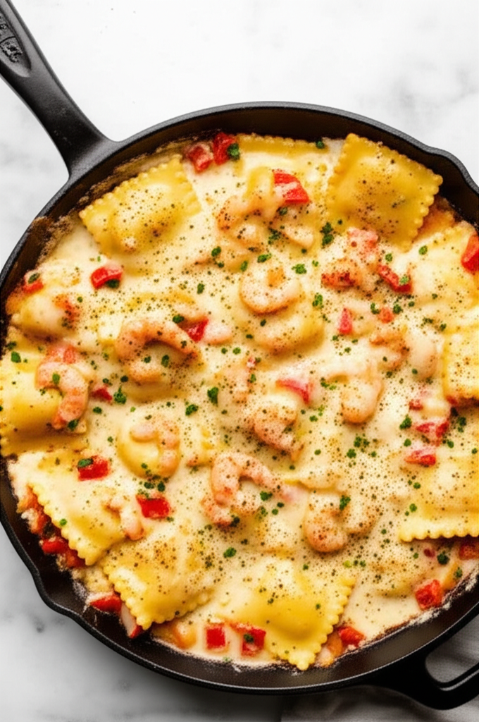 Baked Seafood Ravioli image