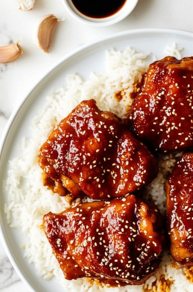 Baked Sesame Marmalade Chicken image