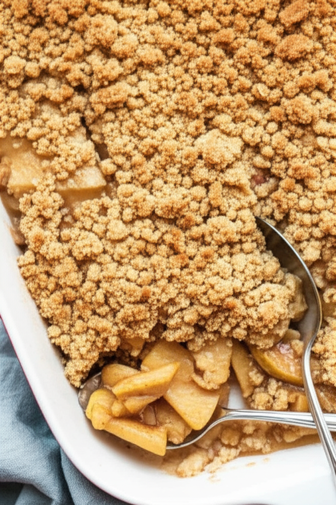 Baked Shortbread Apple Dessert image