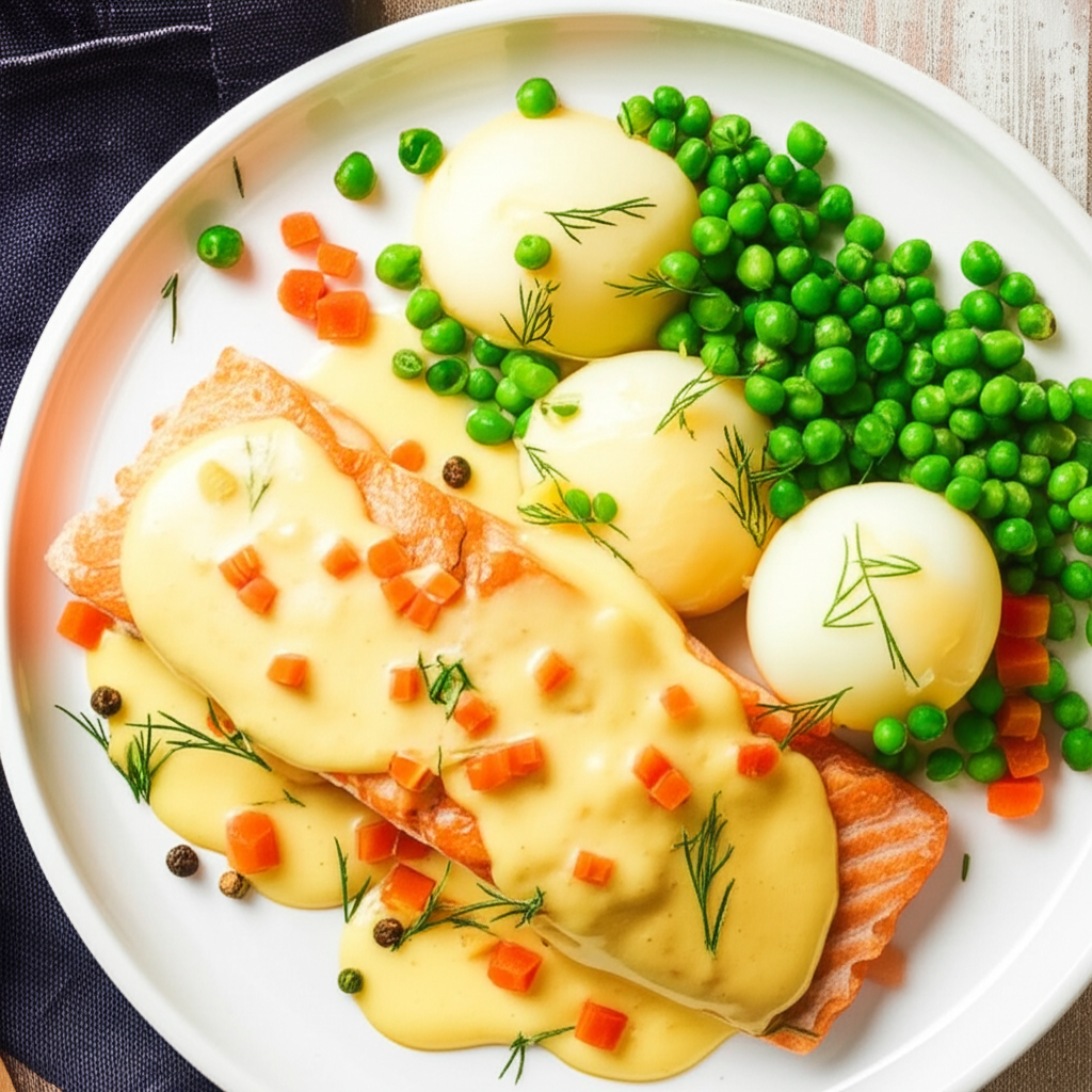 4Th Of July Salmon With Egg Sauce image