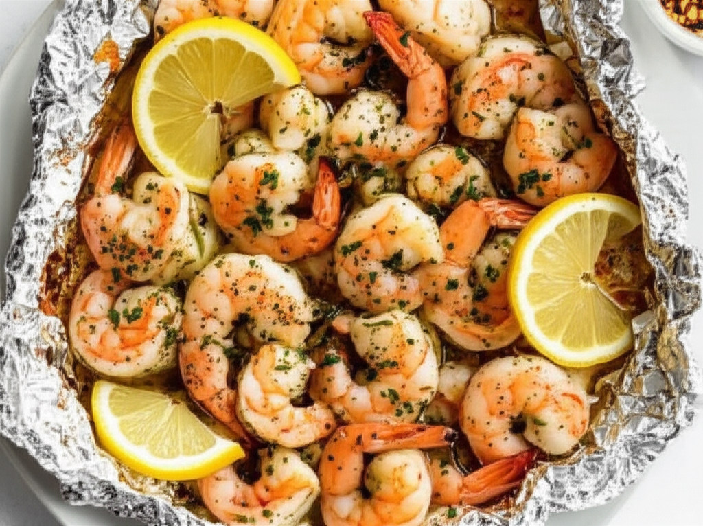 Baked Shrimp In Foil image