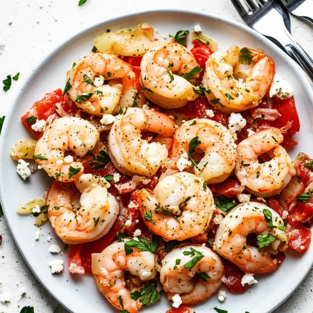 Baked Shrimp With Feta image