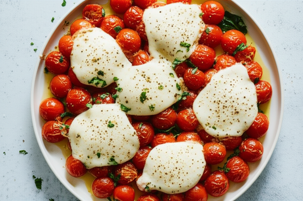Baked Smoked Mozzarella Tomato image