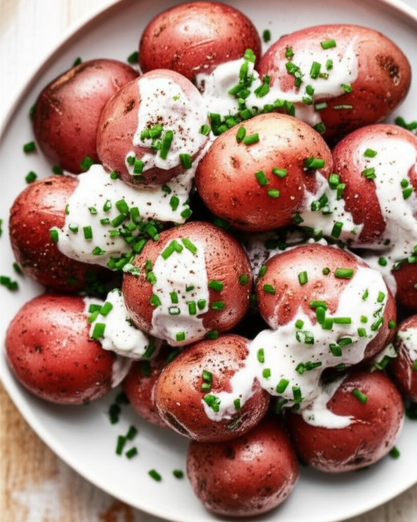 Baked Sour Cream N Chive Red Potatoes image