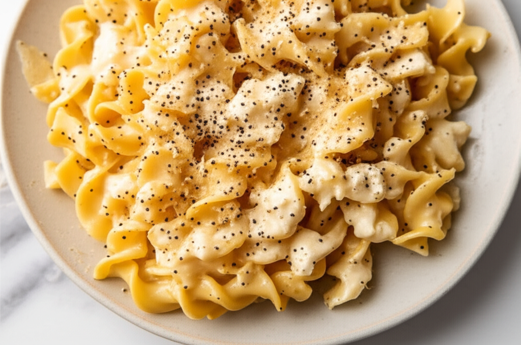 Baked Sour Cream Noodles Low Fat image