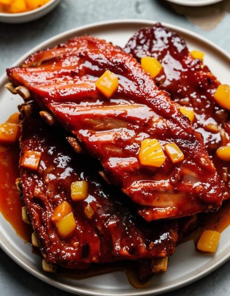 Baked Spareribs Aloha image