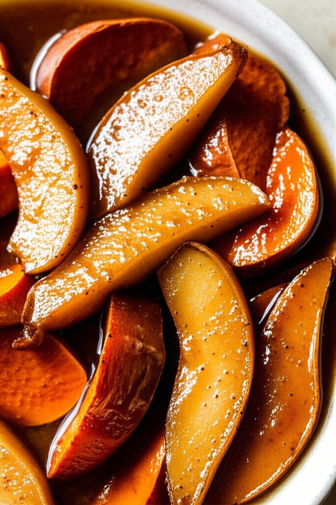 Baked Spiced Sweet Potatoes And Pears Creole image