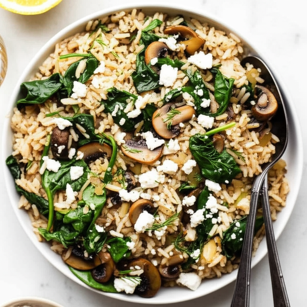 Baked Spinach Lemon Rice image