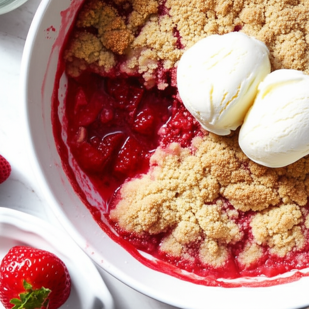 Baked Strawberry Cobbler image