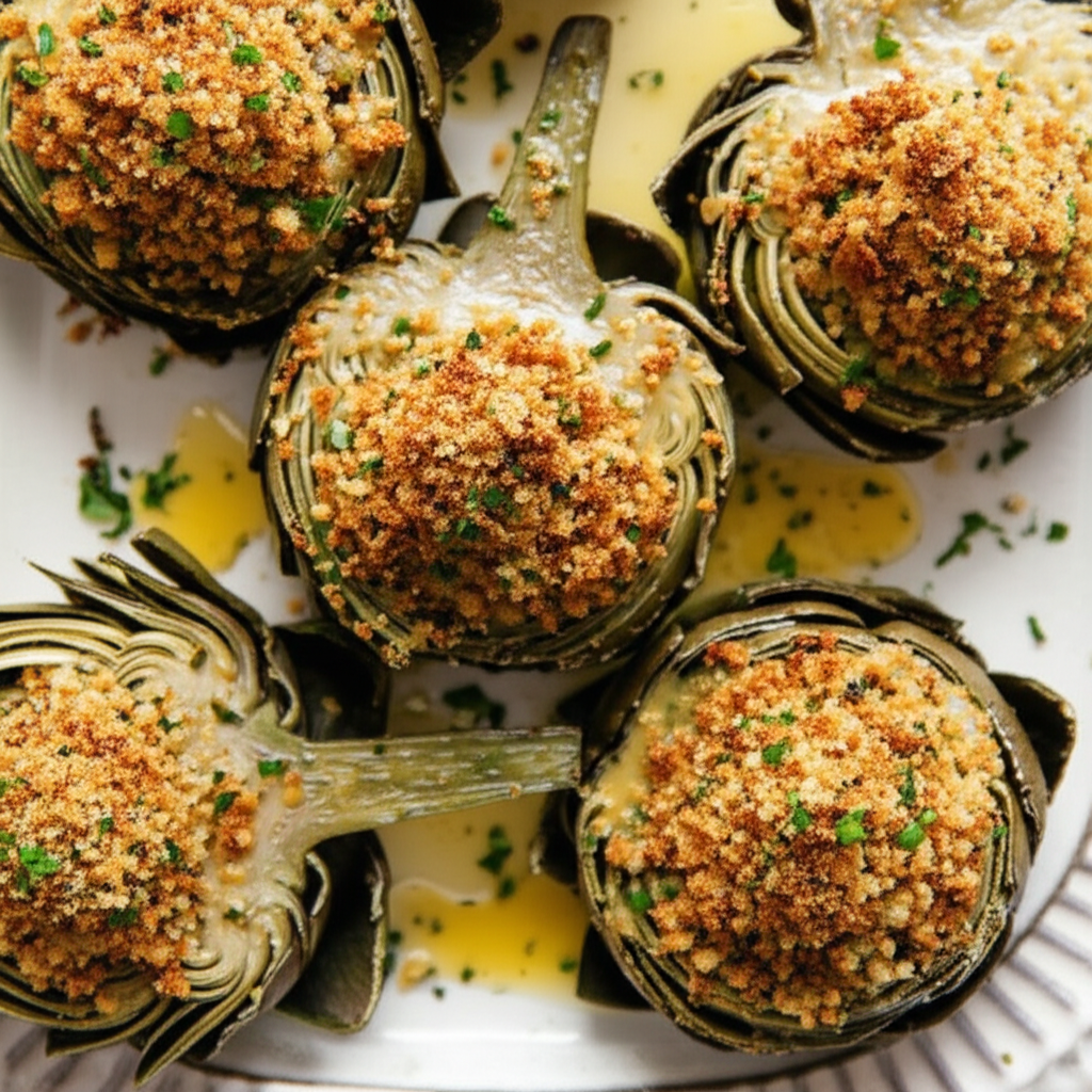 Baked Stuffed Artichokes image