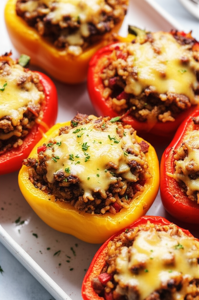 Baked Stuffed Bell Peppers image